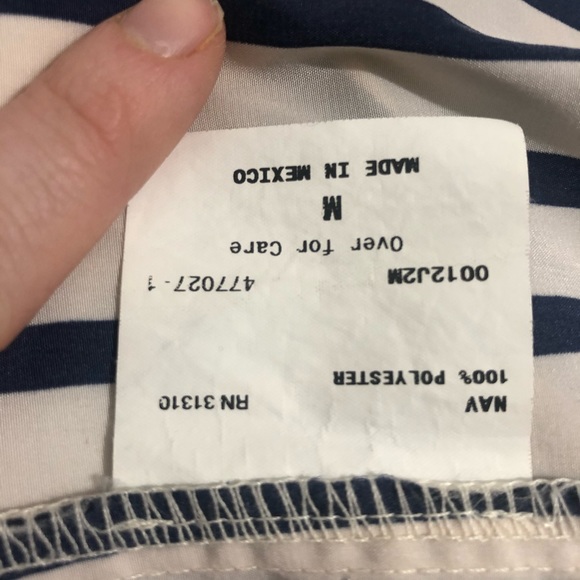 BCX Blue and White Stripe Open Blazer size M - Picture 7 of 7